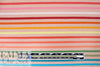 Dutch digital apricot stripe cotton knit Oeko-Tex cert. .75 yds