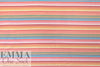 Dutch digital apricot stripe cotton knit Oeko-Tex cert. 1.625 yds