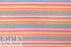Dutch digital apricot stripe cotton knit Oeko-Tex cert. 1 yard
