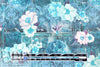 Dutch digital 'hummingbird visit' cotton knit Oeko-Tex cert. .625 yds