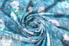 Dutch digital 'hummingbird visit' cotton knit Oeko-Tex cert. 1 yard