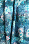 Dutch digital 'hummingbird visit' cotton knit Oeko-Tex cert. .625 yds