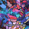 Dutch digital 'painted glass 2' cotton knit Oeko-Tex cert. .625 yds