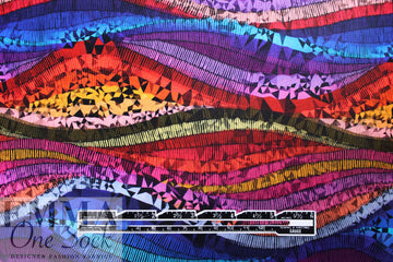 Dutch digital 'fathoms and facets' cotton knit Oeko-Tex cert. 1.75 yd