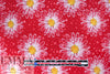 Dutch digital 'daisy shower' cotton knit Oeko-Tex cert. - crimson 1.4 yd