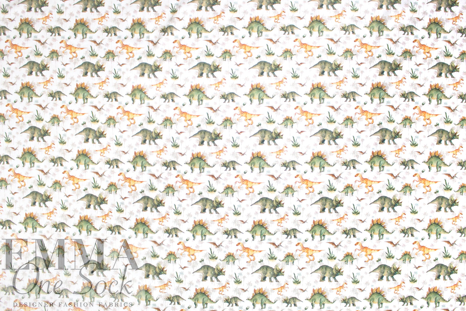 Dutch digital 'dino march' cotton knit Oeko-Tex cert. .625 yds