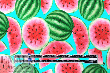 Dutch digital 'summer snack' cotton knit Oeko-Tex cert. 1.125 yd