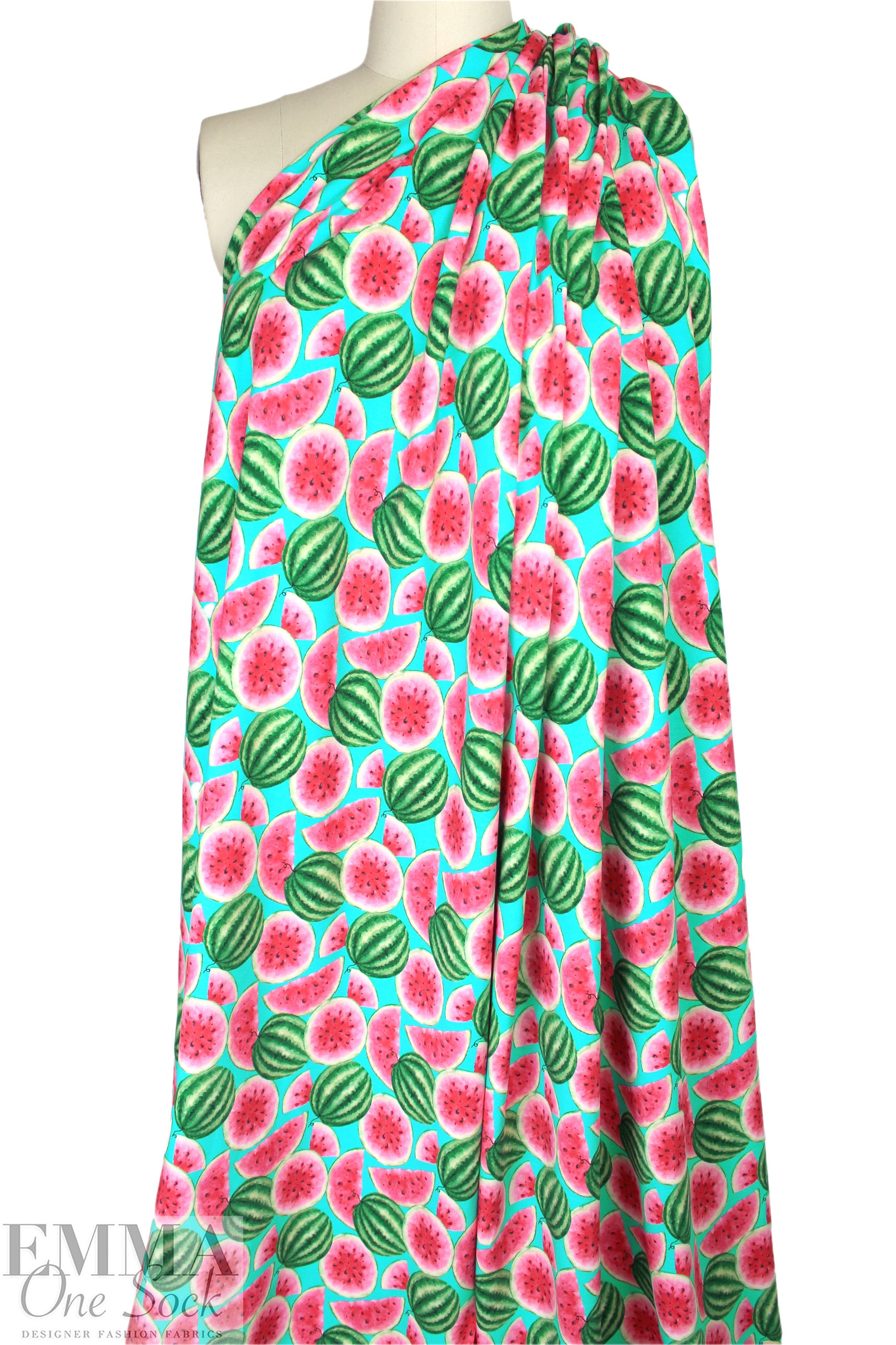 Dutch digital 'summer snack' cotton knit Oeko-Tex cert. 1.125 yd