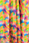 Dutch digital 'airbrushed whirl' cotton knit Oeko-Tex cert. 1.75 yd