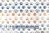Dutch digital 'puppy paws' cotton knit Oeko-Tex cert. 1 yard