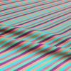 Dutch digital 'zestfully striped' cotton knit Oeko-Tex cert. 1.75 yd