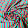 Dutch digital 'zestfully striped' cotton knit Oeko-Tex cert. 1.75 yd