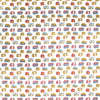 Dutch digital 'happy camper' cotton knit Oeko-Tex cert. - gold/paprika 1.25 yd