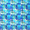 Dutch 'tinted geometry' cotton knit Oeko-Tex cert. - ocean/sky .5 yds