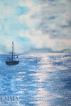 Dutch digital 'out to sea' cotton/spandex knit panel 2.375 yd - 1 Panel