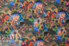 Dutch digital 'peacock plume' VISCOSE knit Oeko-Tex cert. .625 yds