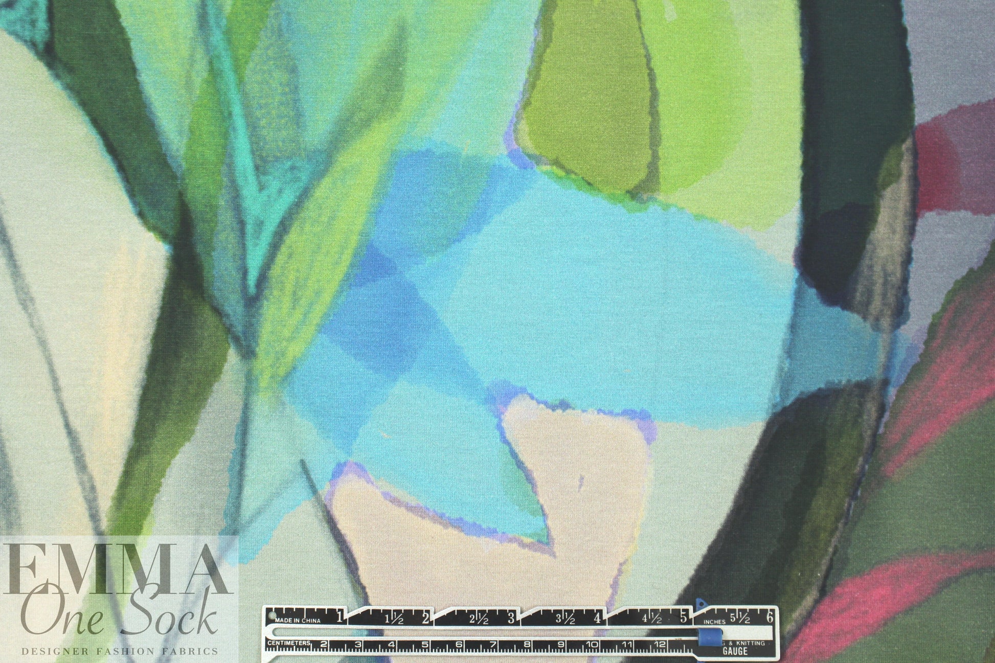 Dutch digital EOS EXCLUSIVE 'Joanna' cotton/lycra knit panel 1.2 yds