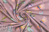Dutch digital dragonflies no. 2 cotton/lycra knit  1.125 yds