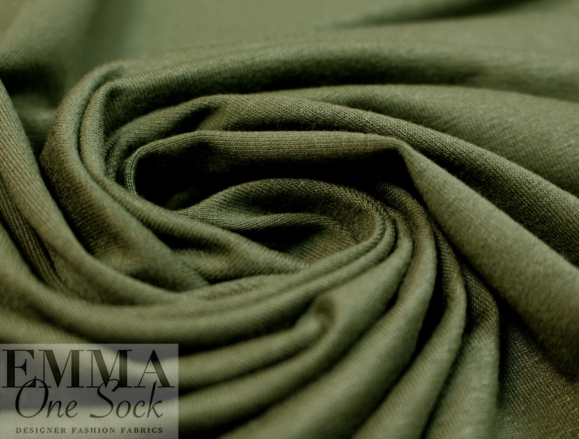 olive leaf Oeko-Tex viscose/spandex 4-way jersey  1.5 yds