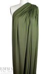 olive leaf Oeko-Tex viscose/spandex 4-way jersey  1.375 yd