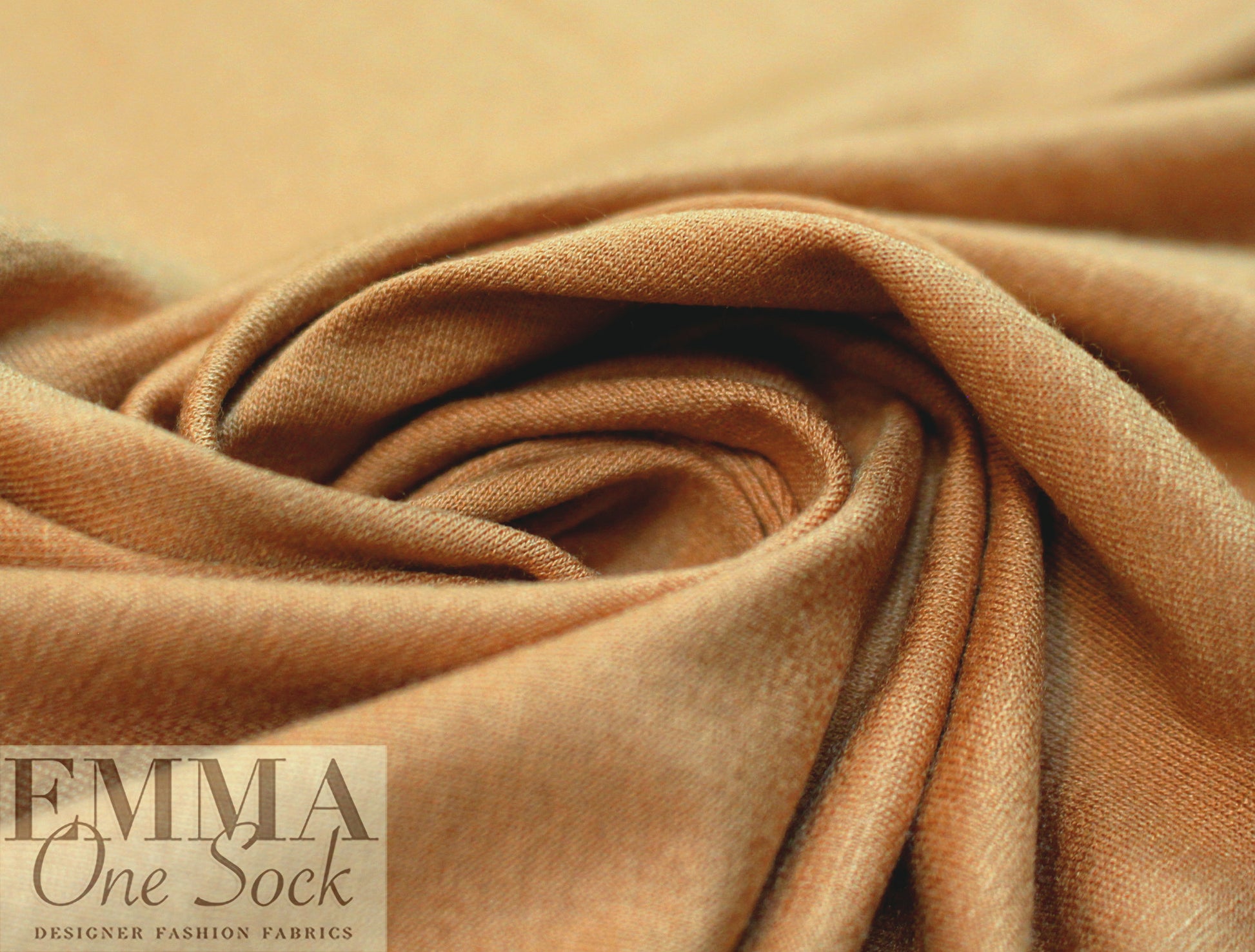 butterscotch Oeko-Tex viscose/spandex 4-way jersey  1.625 yd