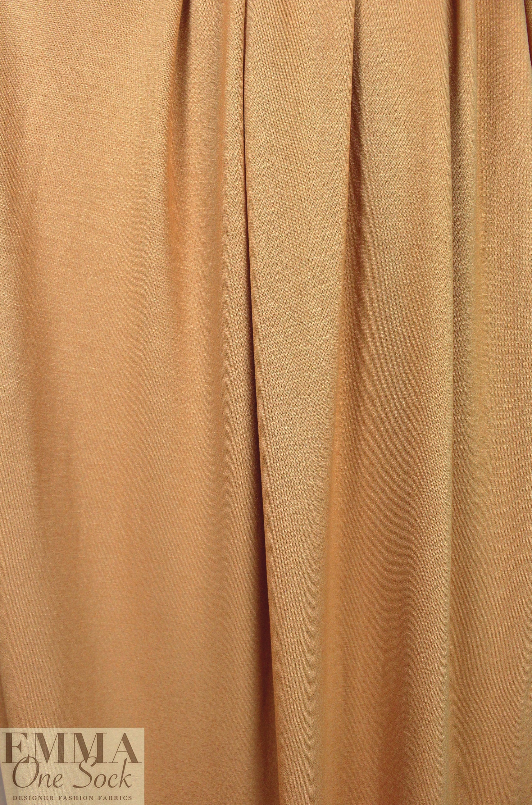 butterscotch Oeko-Tex viscose/spandex 4-way jersey  1.625 yd