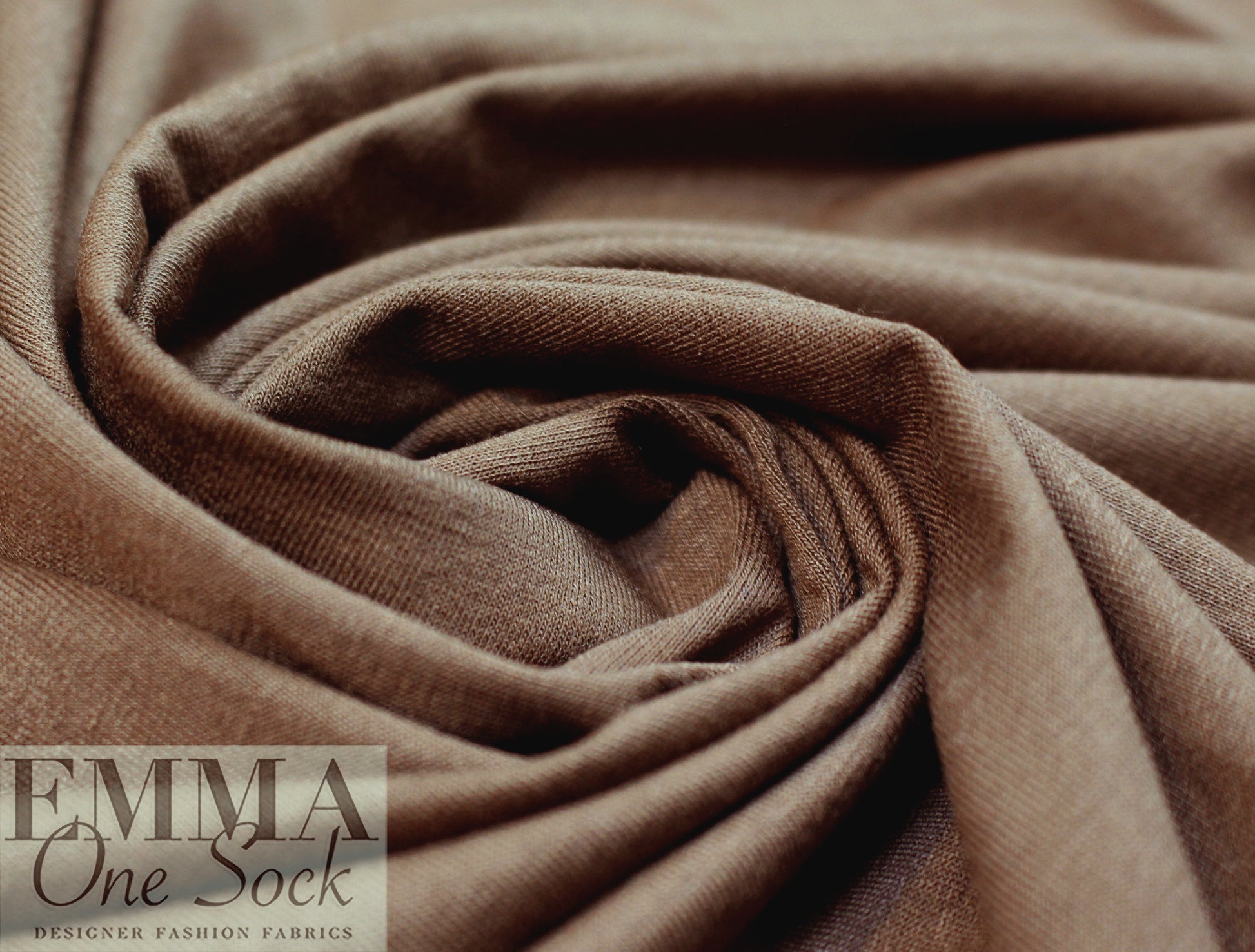 cocoa Oeko-Tex viscose/spandex 4-way jersey  .75 yds