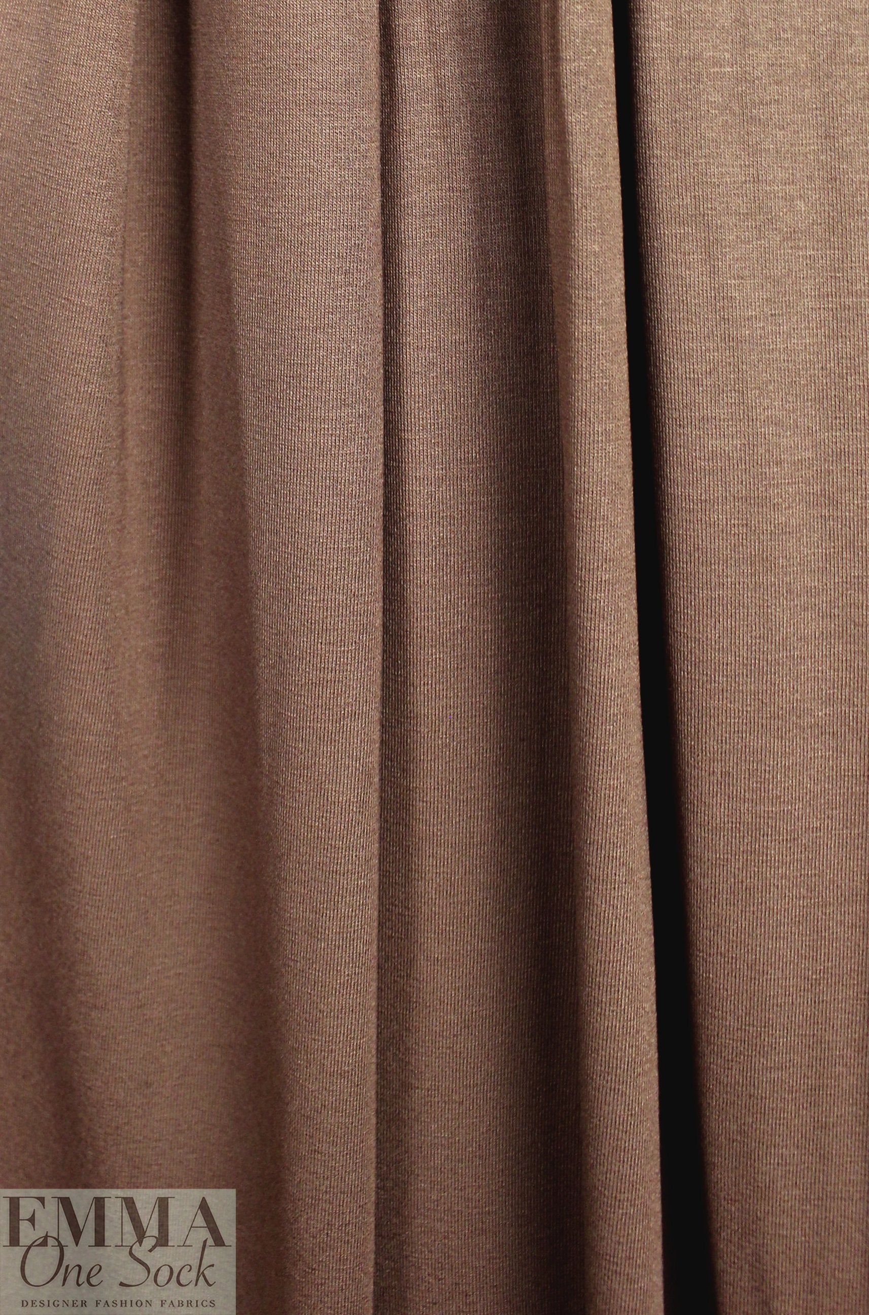 cocoa Oeko-Tex viscose/spandex 4-way jersey  1.875 yd