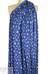Dutch Oeko-tex 'denim jungle' viscose/spandex knit