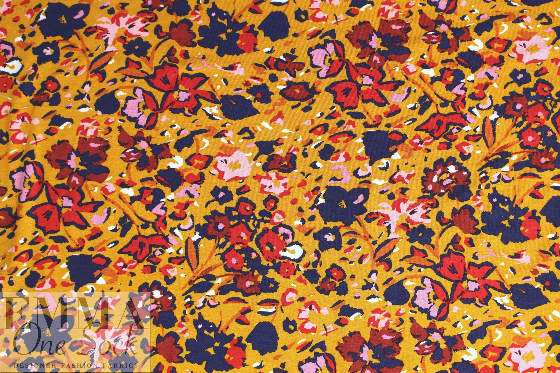 Dutch Oeko-tex 'petal splash' viscose/spandex knit