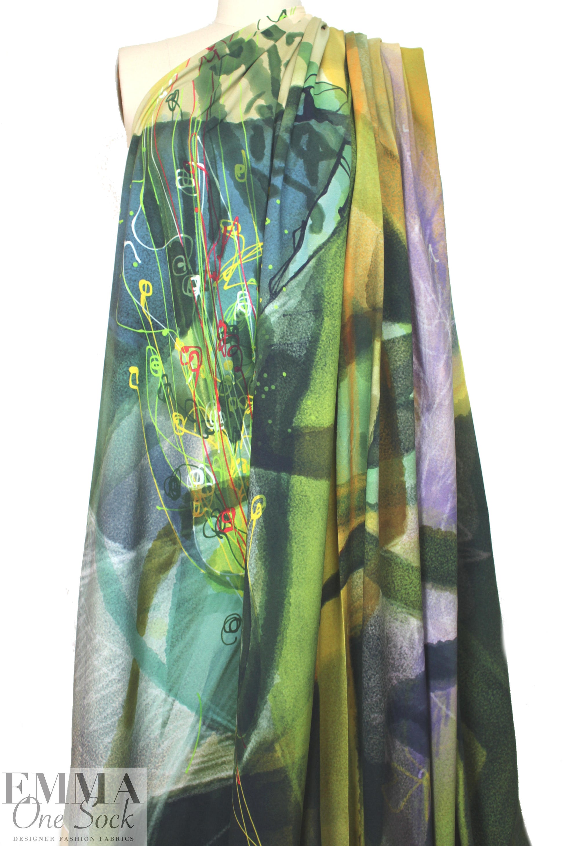 Dutch LIMITED EDITION 'Joanna-2' cotton/lycra knit panel 2.5 yds