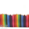 Dutch 'colored pencils' border cotton knit- oekotex cert. 1.25 yds