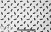 Dutch digital feathers cotton poplin - black on white 1.75 yds