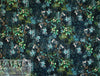Dutch digital 'night garden' vis/span knit Oeko-Tex certified .5 yds