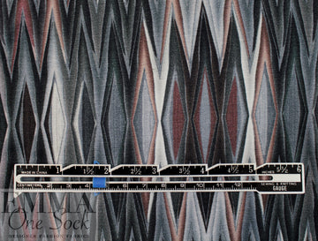 Dutch digital 'missoniesque' vis/span knit Oeko-Tex certified 1 yard