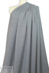 Italian medium gray vertical stretch double boucle'