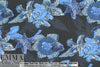 Jas0n Wu flowery blues stretch jacquard brocade .875 yds