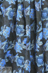 Jas0n Wu flowery blues stretch jacquard brocade .875 yds