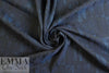 NY designer sapphire/midnight abstract stretch brocade