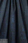 NY designer sapphire/midnight abstract stretch brocade