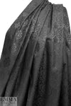 CA designer black on black medallion stretch brocade 1.5 yd