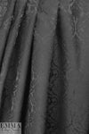 CA designer black on black medallion stretch brocade 1.5 yd