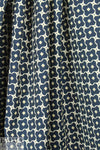 The0ry navy/ecru/gold graphic stretch brocade