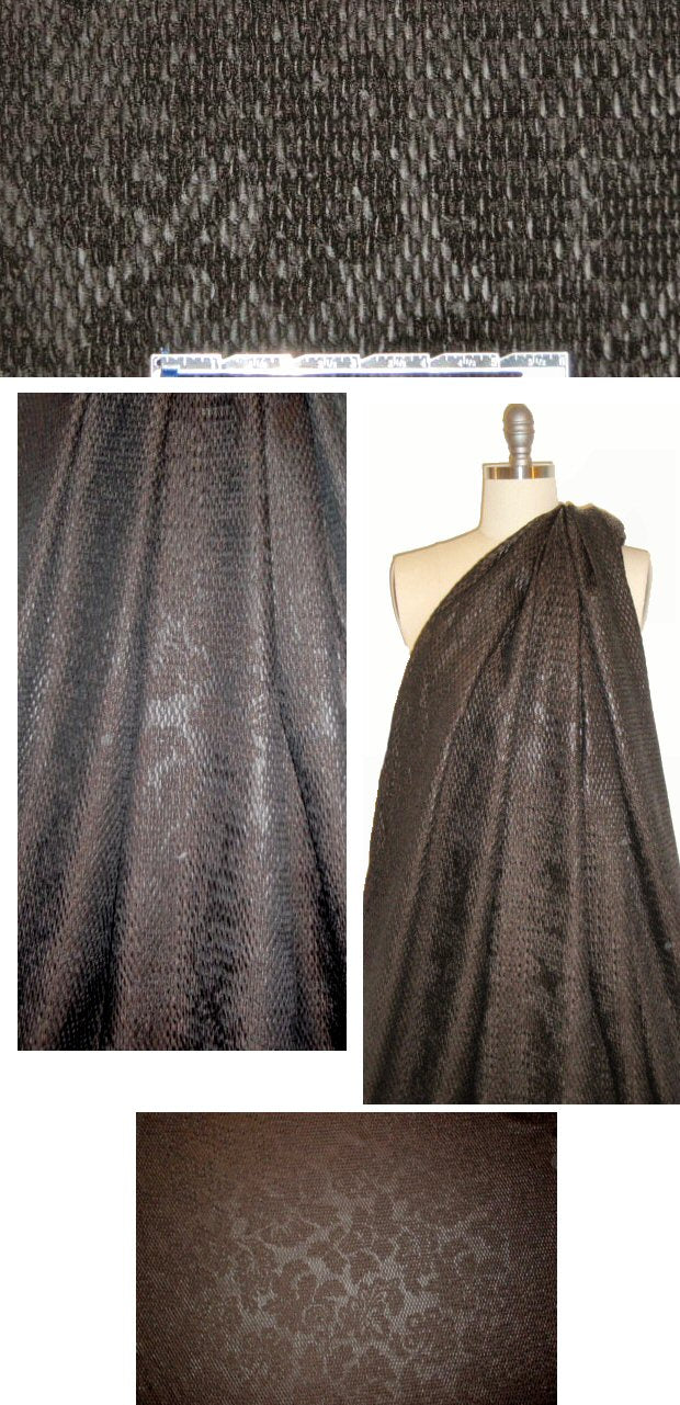 Italian textured flower design stretch matelasse' brocade