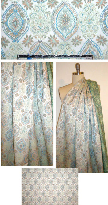 NY designer medallion design stretch brocade