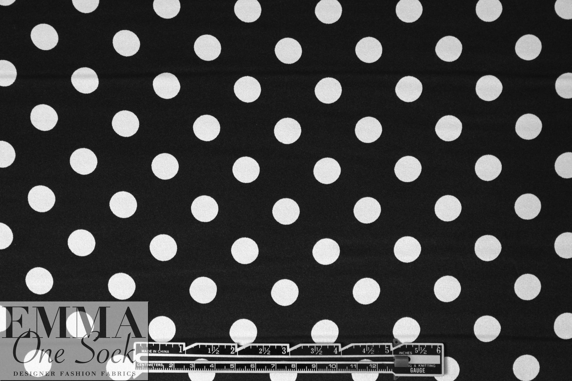 Caroline C0nstas polkadot stretch silk charmeuse - b/w