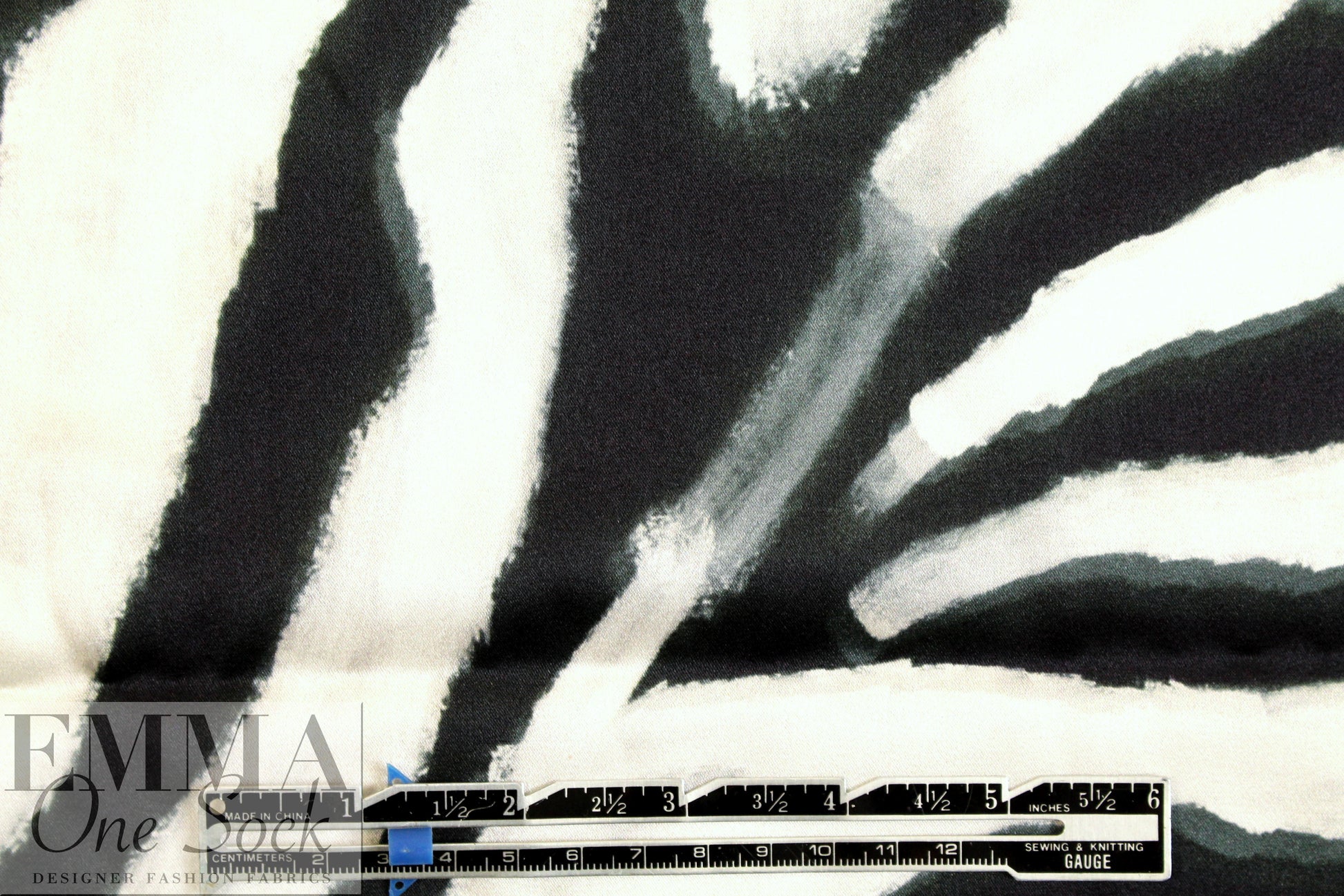 Italian bold animal abstract silk stretch charmeuse