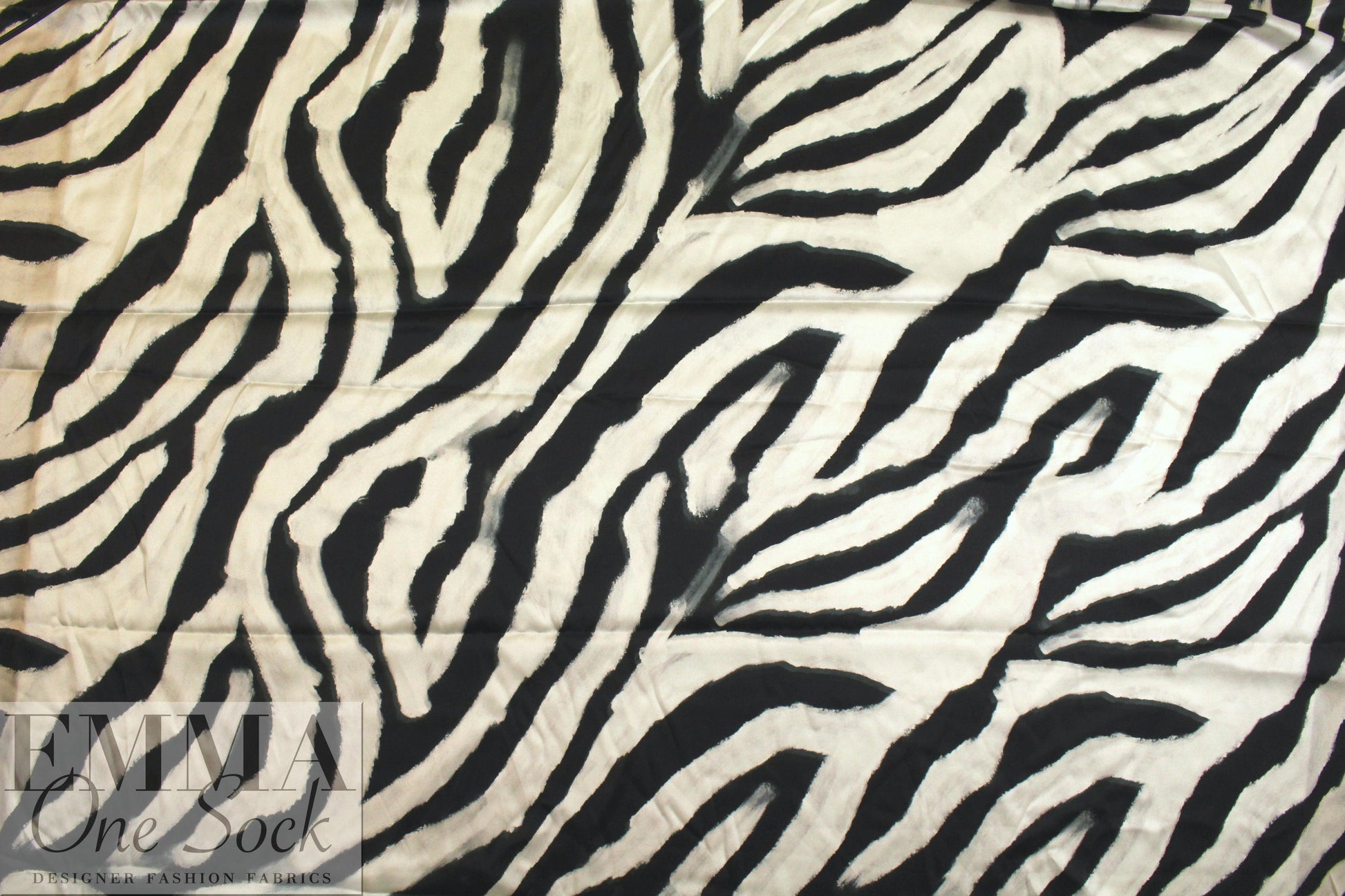 Italian bold animal abstract silk stretch charmeuse