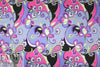 NY designer 'pucci' stretch silk charmeuse - iris .66 yds