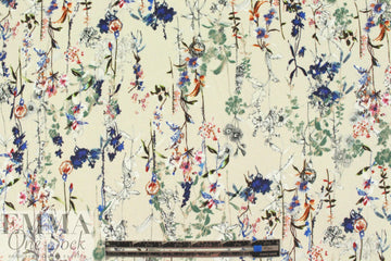 Italian micro-rib stretch corduroy - wildflowers